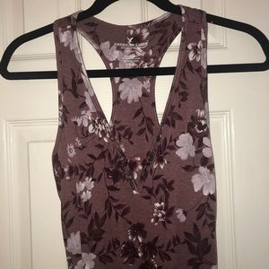 American Eagle floral bodysuit